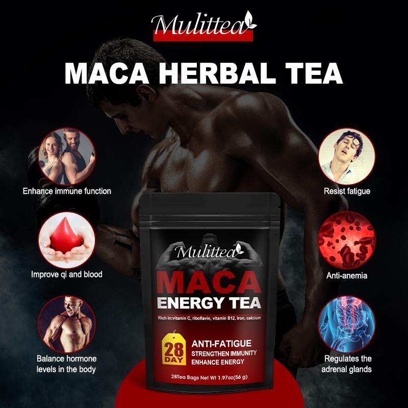 Mulittea Herbal Maca Product Men Supplement Strong Erection Power Tonifying Kidney For Potency Improve Male Sexual Function