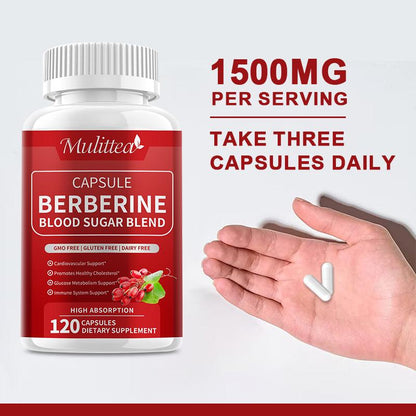 Mulittea Berberine with Ceylon Cinnamon – Herbal Support for Metabolic & Immune Health