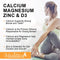 MULITTEA Calcium Magnesium Zinc Capsules with Vitamind3 for Strong Bones & Teeth|Heart, Nerve & Immune Function Support