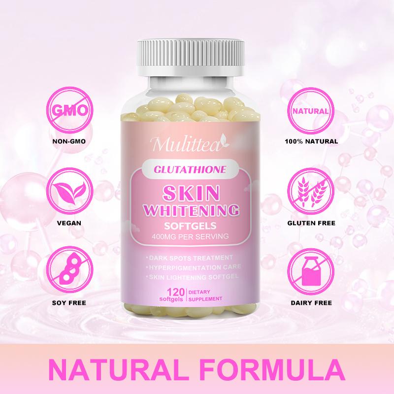 Glutathione Whitening Capsule Effective Skin Lightening Supplement - Dark Spots, Melasma & Acne Scar Remover, Hyperpigmentation Treatment - Anti-Aging Antioxidant