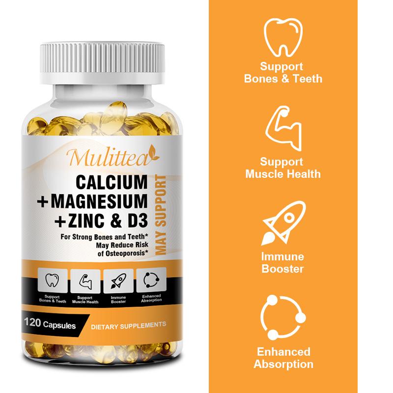 Calcium Magnesium Zinc & D3 | 120 Softgels