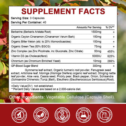 Mulittea Berberine with Ceylon Cinnamon – Herbal Support for Metabolic & Immune Health