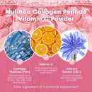 Mulittea Collagen Peptides Vitamin C Powder Dietary Supplement