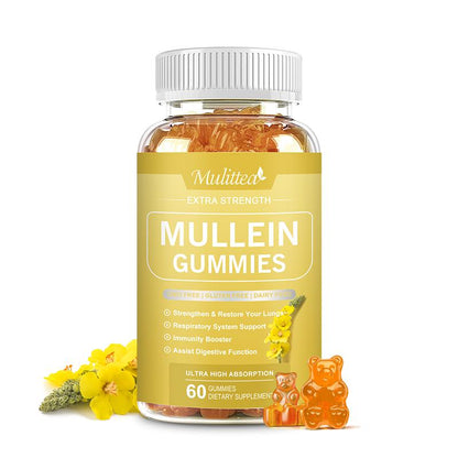 Mullein Gummies Pineapple Flavor 60pcs