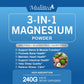 3 IN 1 Magnesium Powder Dietary Supplement 240G For Sleep Quality