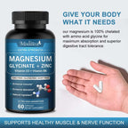 Magnesium Glycinate & Zinc | 120 Capsules