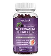 Glucosamine Chondroitin Gummies - Extra Strength Joint Support Supplement with MSM & Elderberry for Natural Joint, Antioxidant Immune Support for Adults, Men & Women-90 Gummies