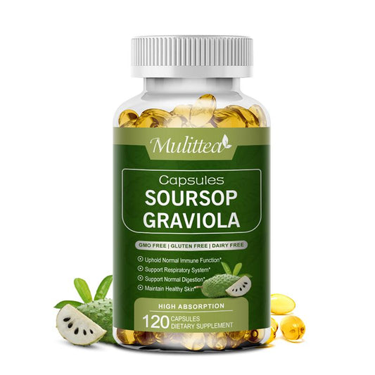 Mulittea Soursop Graviola 120pcs Capsules Dietary Supplement