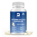 MULITTEA Vitamin D3 K2 Hard Capsules Dietary Supplement Immune Health