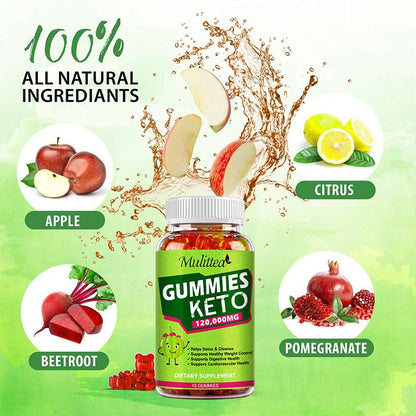 Mulittea Keto Gummies Supplement 120,000mg – 60 Gummies