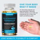 Glucosamine Chondroitin for Joint Support&health Complex with Additional OptiMSM and Collagen Peptides for Hair, Skin, and Nails