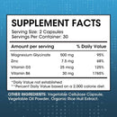 Mulittea Magnesium Glycinate Zinc Capsule Dietary Supplement