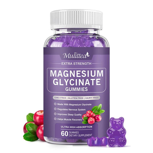 Mulittea Magnesium Glycinate Gluten Free Gummies