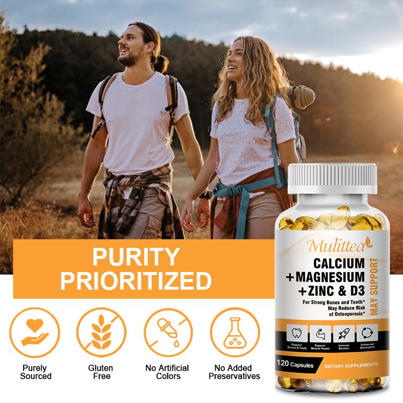 Calcium Magnesium Zinc & D3 | 120 Softgels