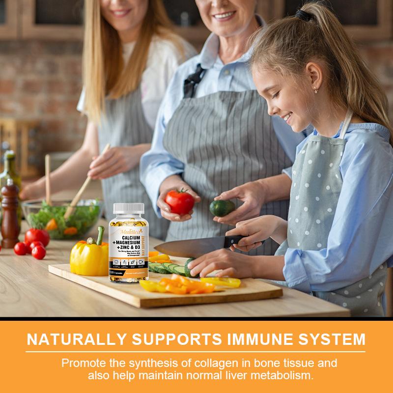 Calcium Magnesium Zinc & D3 | 120 Softgels