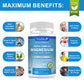 Triple Magnesium Complex Capsules, High Absorption Forms of Magnesium Glycinate,Taurate & More Plus L-Theanine & Apigenin Herbs Extract for Heart, Muscle, Immune, Energy & Digestion