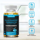 Glucosamine Chondroitin for Joint Support&health Complex with Additional OptiMSM and Collagen Peptides for Hair, Skin, and Nails