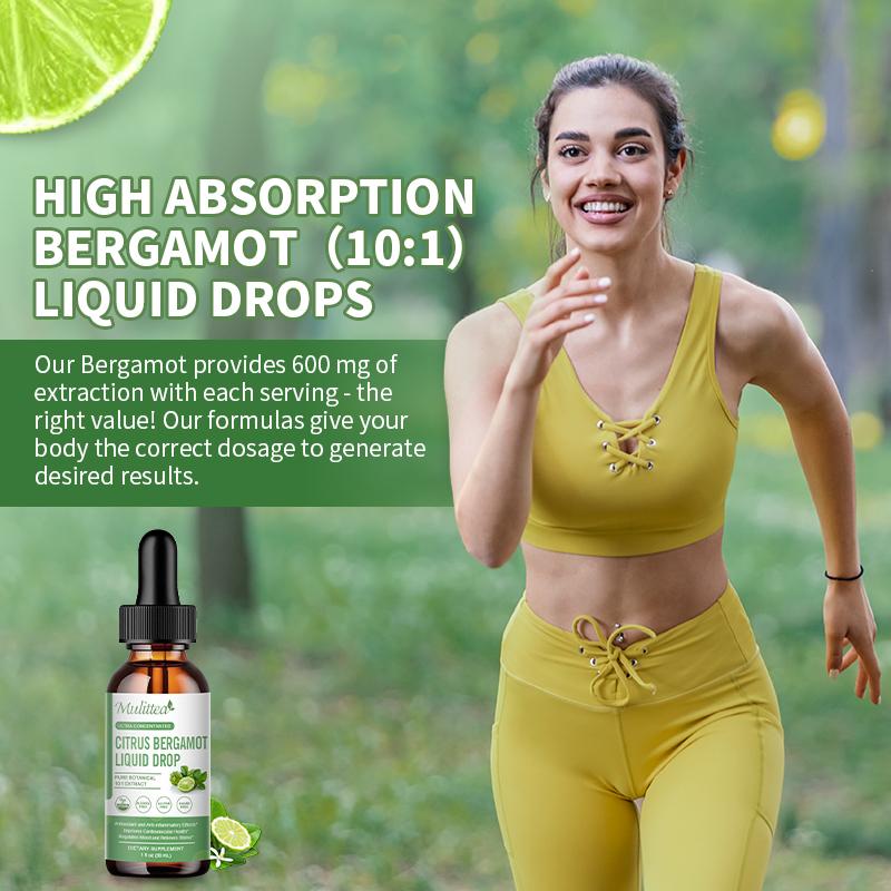 Mulittea Citrus Bergamot Liquid Drops Dietary Supplement