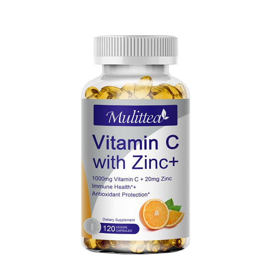 Vitamin C With Zinc Vitamin C 1000mg And Zinc 20mg for Immune Support ,Powerful Antioxidant & Energy Production