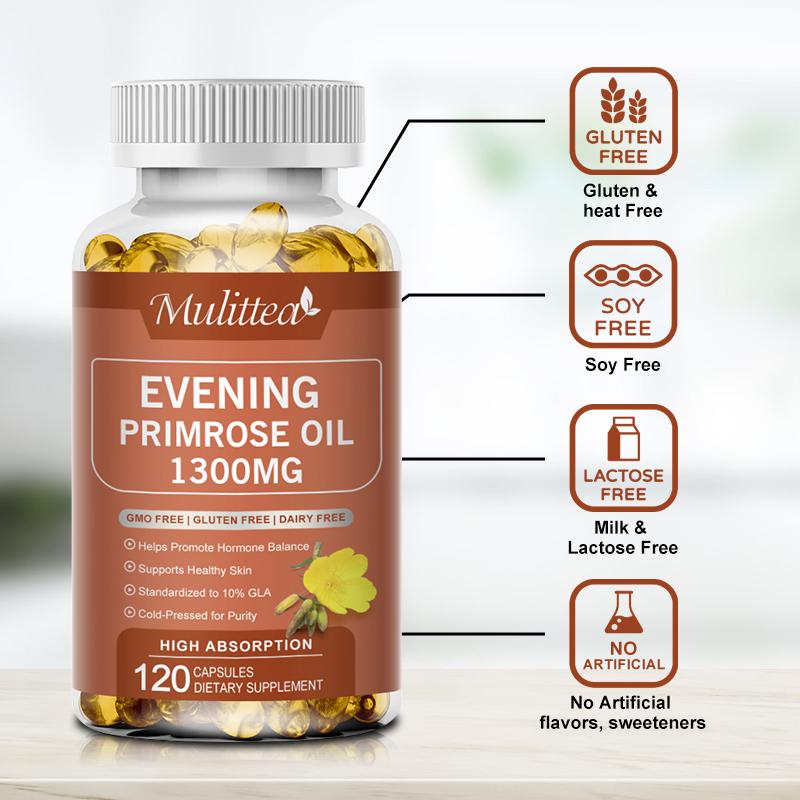 Mulittea Evening Primrose Oil 1300MG Capsules