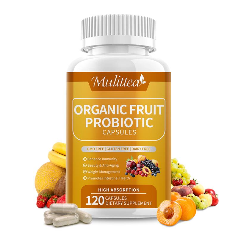 Organic Fruit Hard Capsules Improves digestive system, Promotes intestinal health, Enhance immunity, Beauty &amp; anti-aging, Weight management