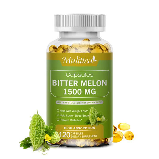 Mulittea Bitter Melon 1500Mg Gluten Free Capsules Dietary Supplement