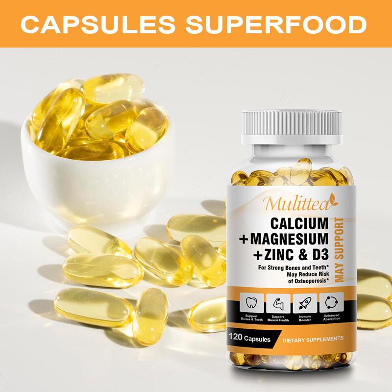 Calcium Magnesium Zinc & D3 | 120 Softgels