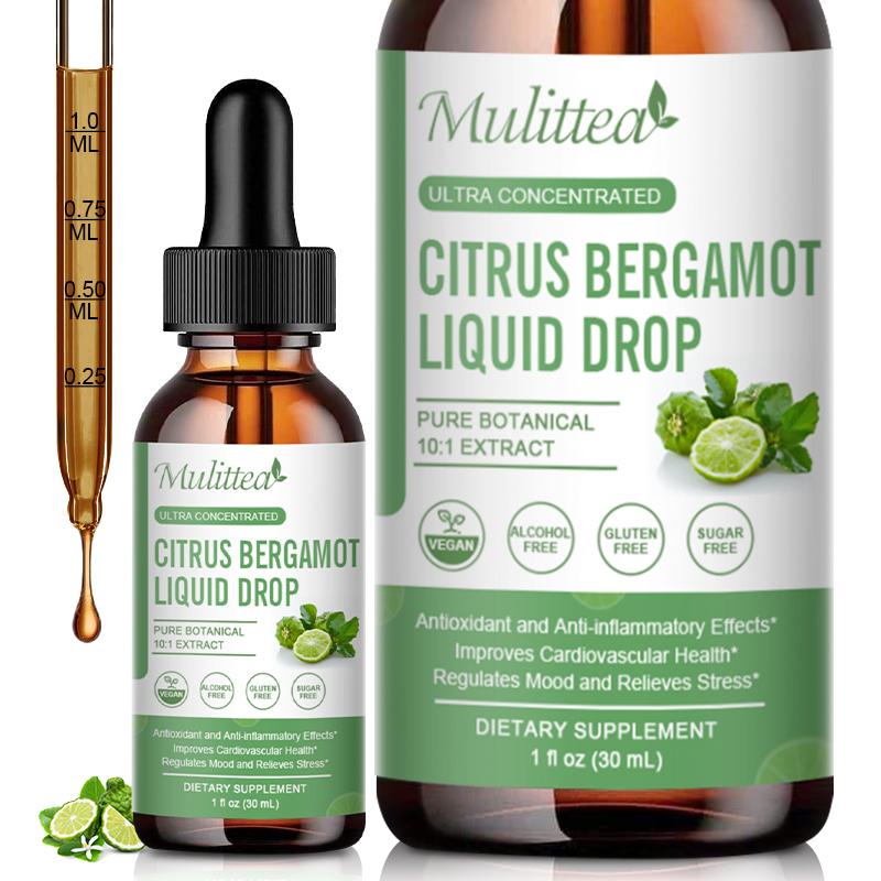 Mulittea Citrus Bergamot Liquid Drops Dietary Supplement