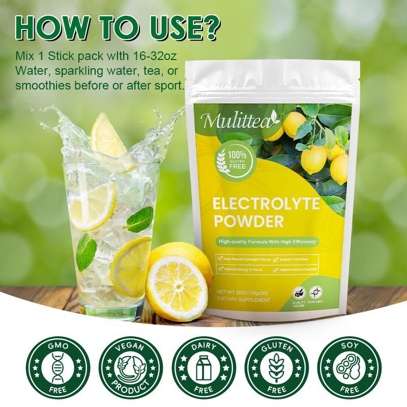 Mulittea Electrolyte Powder Drink Mix