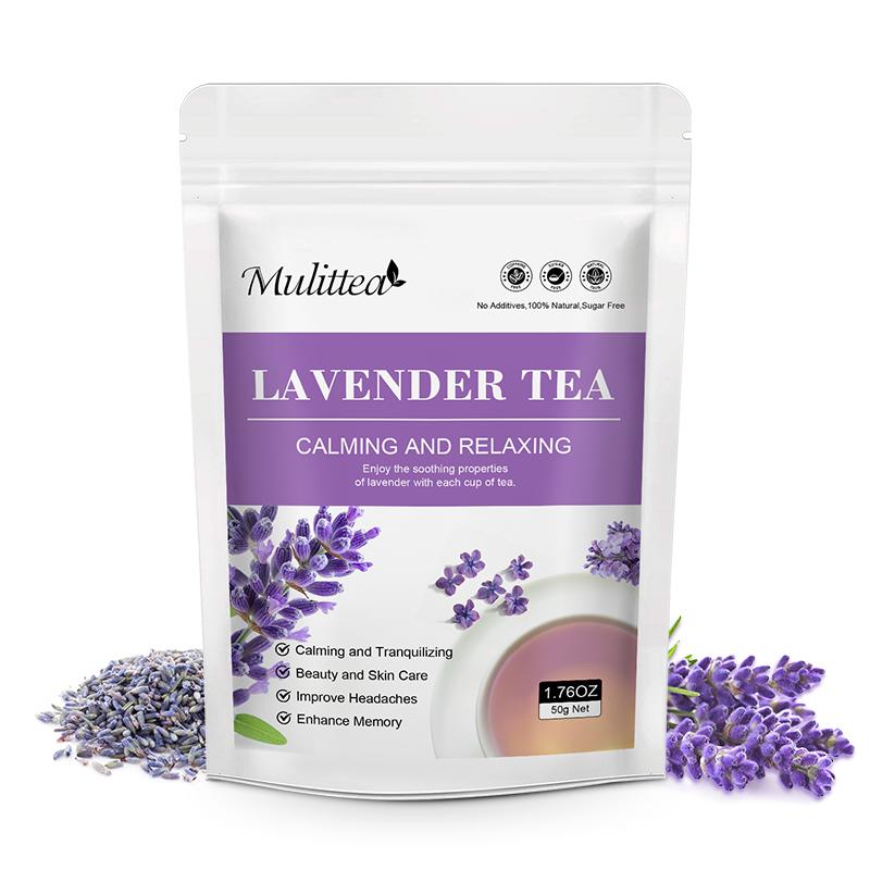 Mulittea Organic Nature Lavender-Tea Relieve Stress and Support Sleep Taste the flowers DIY fresh spices