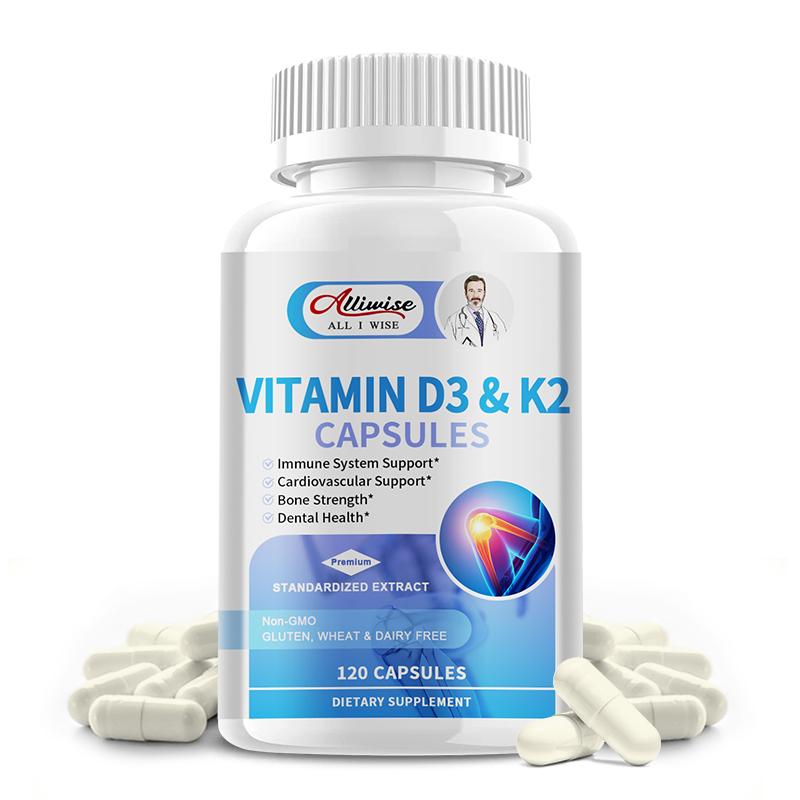 MULITTEA Vitamin D3 K2 Hard Capsules Dietary Supplement Immune Health