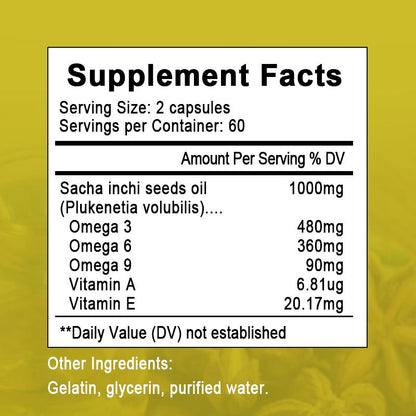 Mulittea Omega 3-6-9 Sacha Inchi Oil Capsules