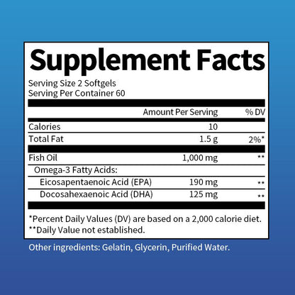 Mulittea Fish Oil 3600 mg Softgels – High Potency Omega-3 with EPA & DHA for Brain, Heart, Joint & Skin Support – Burpless, Pure Sea-Harvested – 120 Capsules