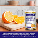 Vitamin C With Zinc Vitamin C 1000mg And Zinc 20mg for Immune Support ,Powerful Antioxidant & Energy Production