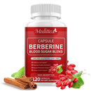 Mulittea Berberine with Ceylon Cinnamon Controls Blood Sugar and Cholesterol Levels, Strengthen immune system,Weight Loss Support