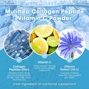 Mulittea Collagen Peptides Vitamin C Chicory Extract Powder Dietary Supplement