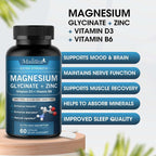 Magnesium Glycinate & Zinc | 120 Capsules