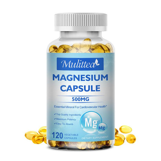 Magnesium Capsules 500mg for Supports Muscle, Joint, and Heart Health Maximum Absorption Magnesium (Glycinate) Supplement
