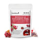 Mulittea Hibiscus Tea with Tangerine Peel Organic Hibiscus Flowers Herbal Tea, Caffeine Free Tea for Beauty, Anti-aging, Diuretic, Weight Loss