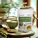 Mulittea Yerba Mate Tea Bags, Natural Organic Yerba Matte Rich in Chlorophyll, Antioxidants and Vitamins, 30 Tea Bags