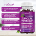 Calcium Magnesium Glycinate Gummies | 60 Count (2-Pack)