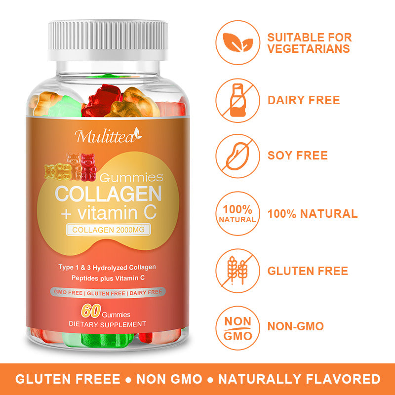 Mulittea Collagen vitamin C bear Gummies