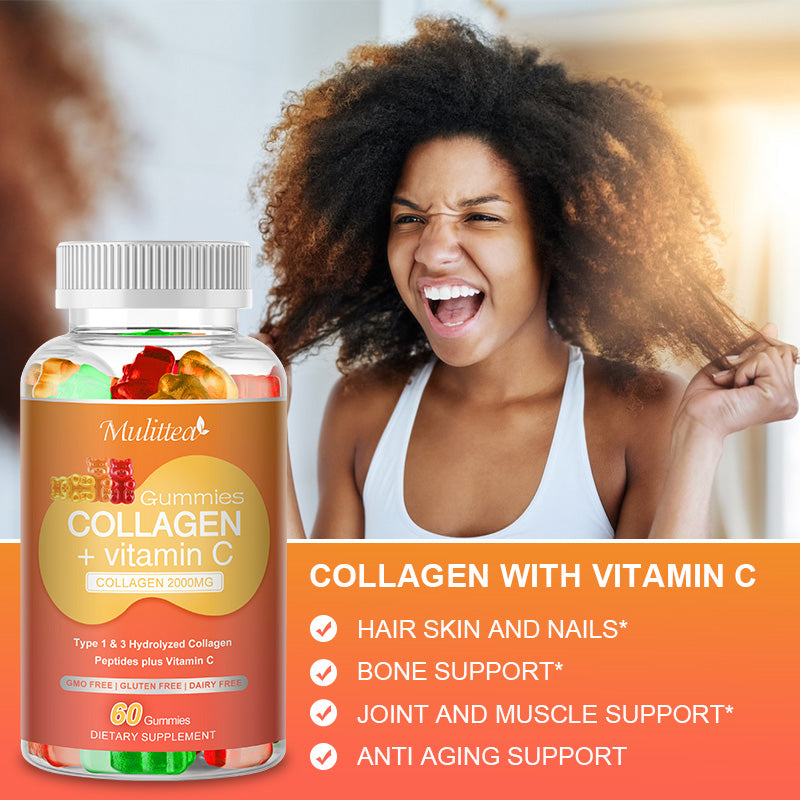 Mulittea Collagen vitamin C bear Gummies