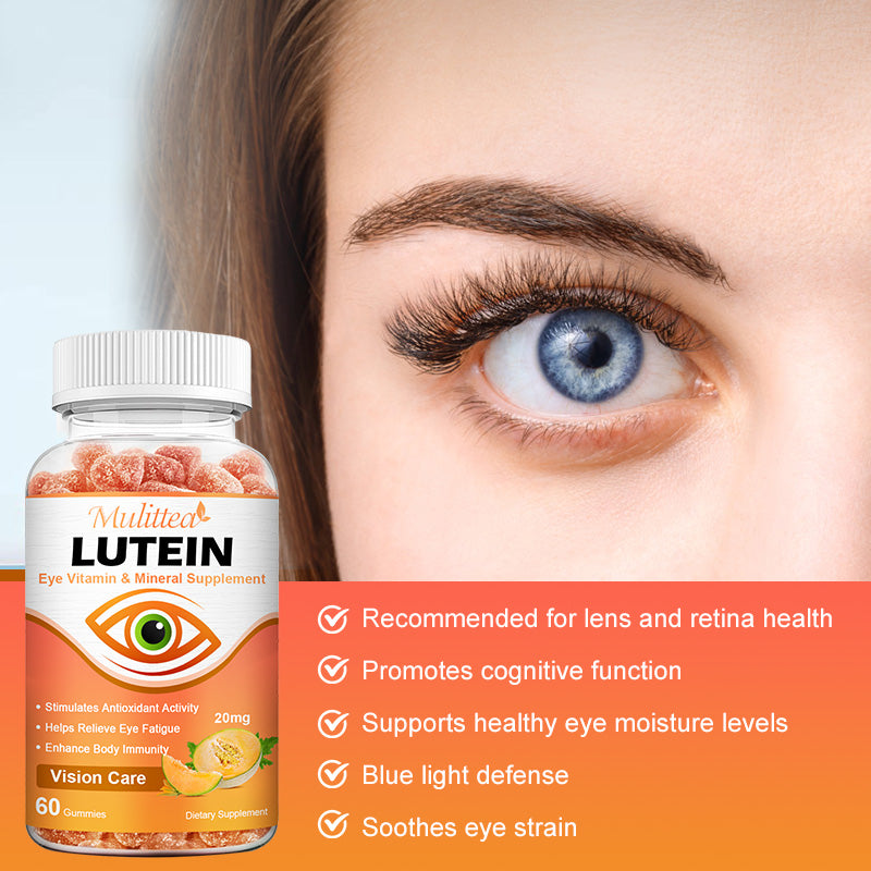 Gomitas de luteína Mulittea Salud para los ojos Vitaminas y suplementos Cuidado de la vista 