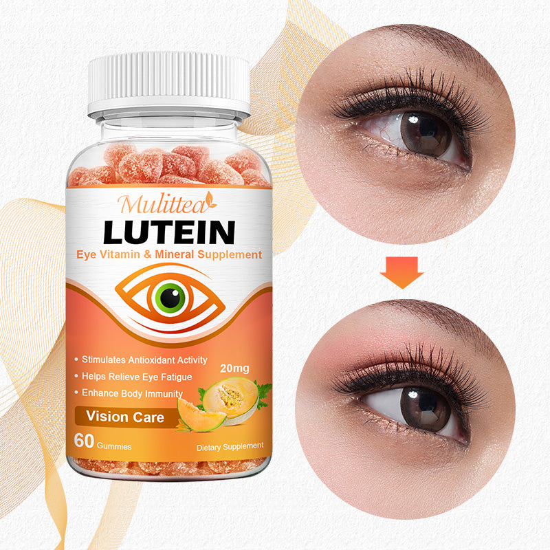 Gomitas de luteína Mulittea Salud para los ojos Vitaminas y suplementos Cuidado de la vista 