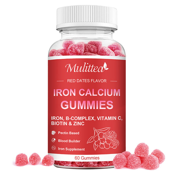 Mulittea iron calcium gummies iron supplement