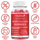 Mulittea iron calcium gummies iron supplement